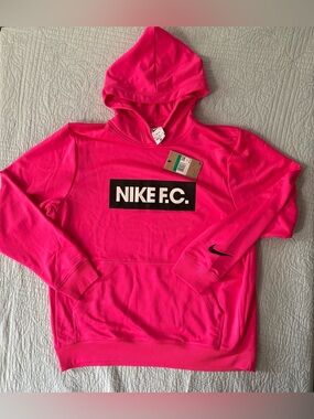 Nike F.C. Hot Pink Hoodie Soccer women’s XL